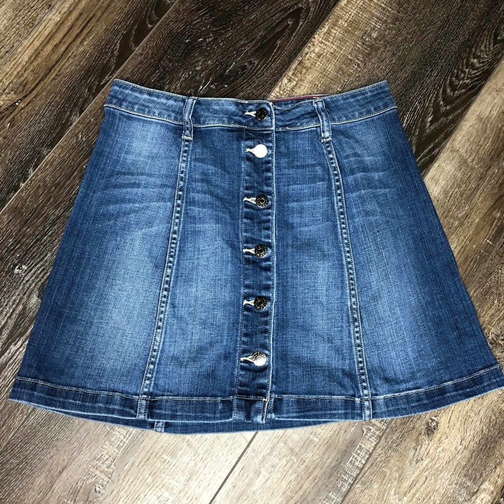 Cello jean skirt